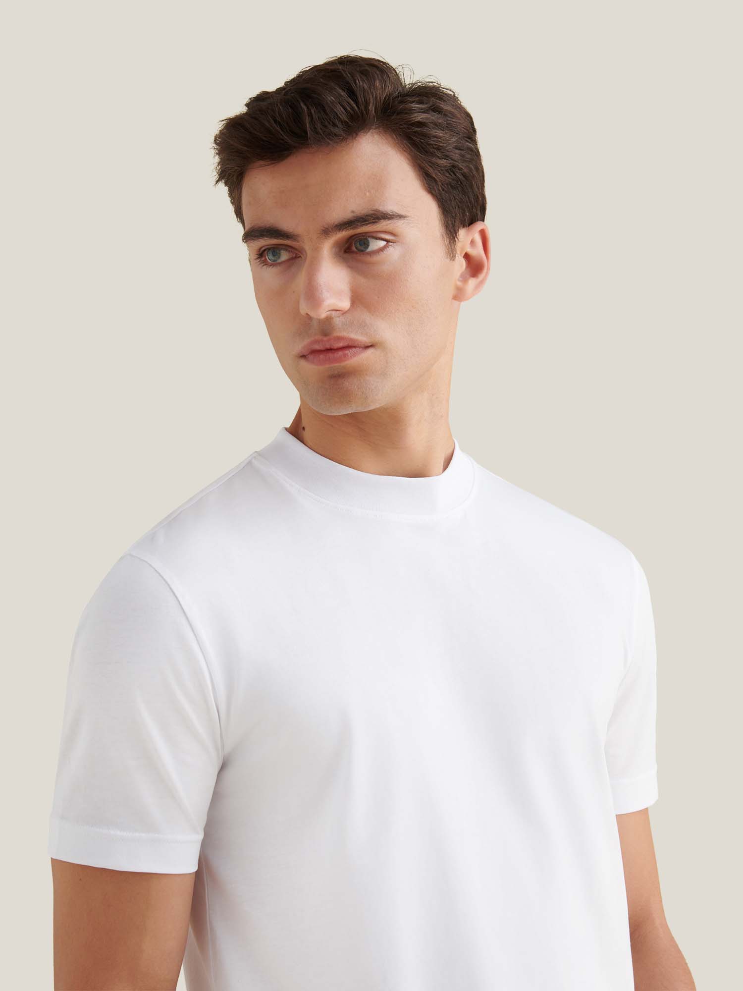 Peckham Rye Mercerised Cotton Bright White T-Shirt
